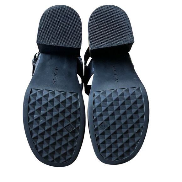 Aerosoles Women’s Platform Clarkson Sandals Black Leather Size 7.5M - Picture 8 of 8